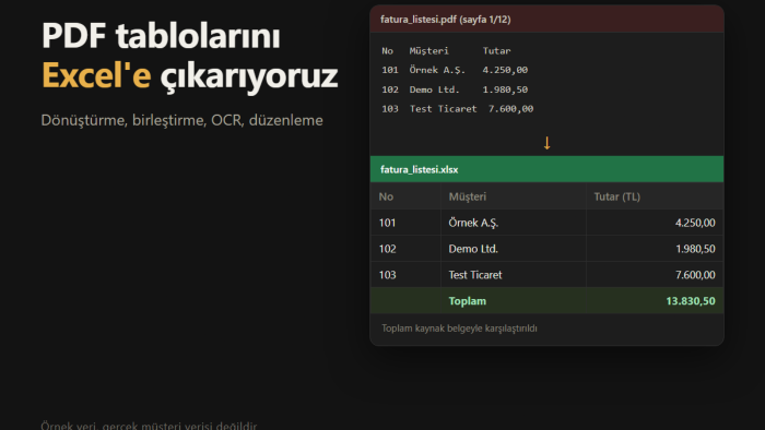 PDF, Word ve Excel dönüştürme ve düzenleme işlerini yaparım
