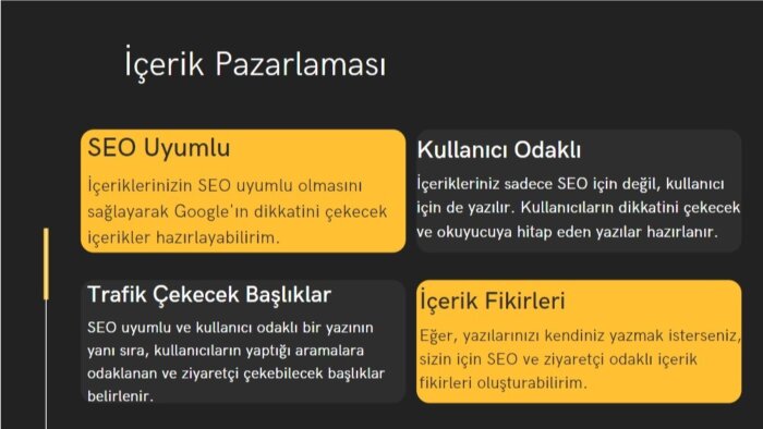 SEO uyumlu makale ve içerik yazarım