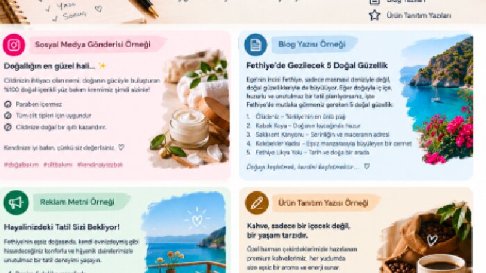 markanız için SEO uyumlu etkili metinler hazırlarım