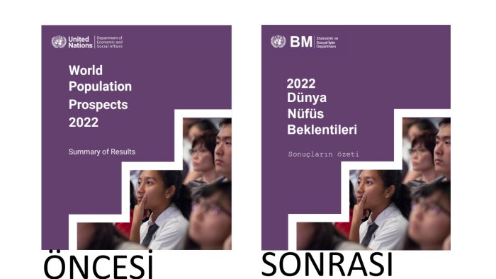 İngilizce yazılmış dokümanları Türkçe'ye çevirebilirim