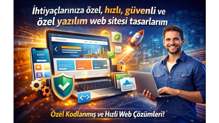 ihtiyaçlarınıza özel hızlı ve güvenli web sitesi yaparım