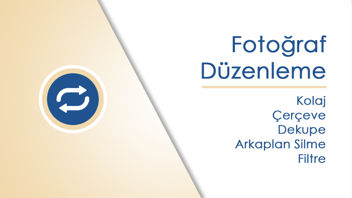 fotoğraflarınıza istediğiniz düzenlemeleri uygularım
