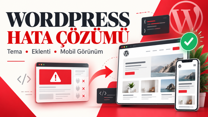 WordPress sitenizin görünüm ve eklenti hatalarını düzeltirim