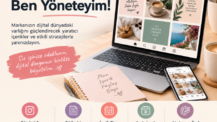 markan için özgün sosyal medya içerikleri hazırlarım
