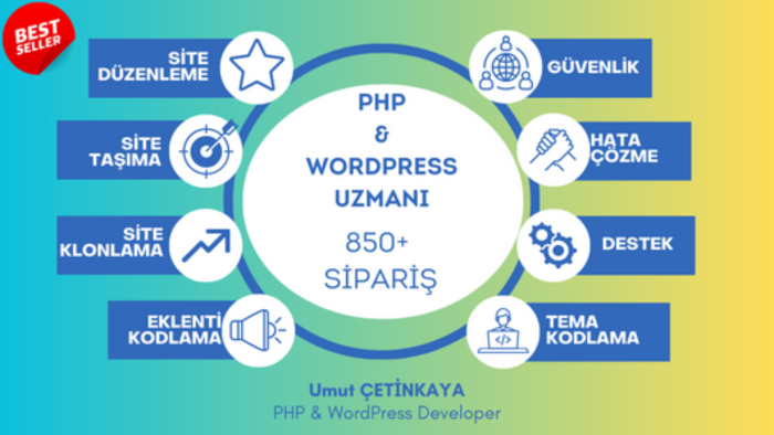uzman olduğum php ve wordpress alanında destek olurum