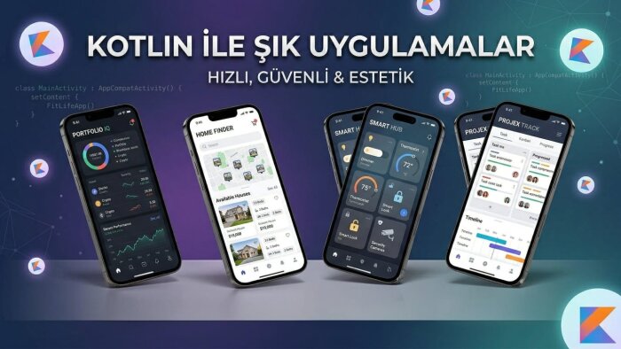 kotlin ile modern, hızlı ve şık uygulamalar geliştiriyorum