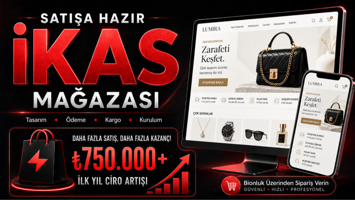 satış odaklı premium ikas e-ticaret sitesi kuruyorum