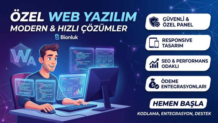 modern hızlı & firmanıza özel web yazılımları yapabilirim