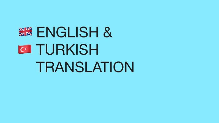 ingilizce türkçe çeviri yaparım