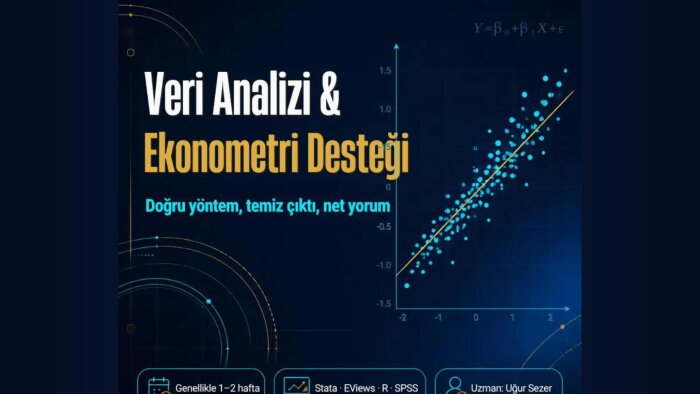 SPSS, Stata ve EViews ile veri analizi yaparım