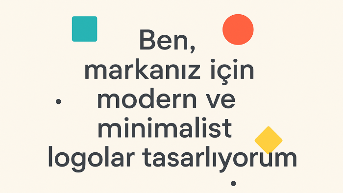  markanız için modern ve minimalist logolar tasarlıyorum