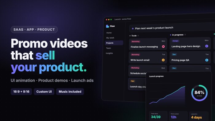 markanız için Reels ve tanıtım videosu hazırlarım