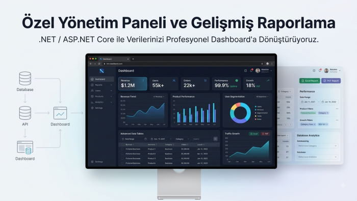 .net ile profesyonel raporlama panelleri geliştiriyorum