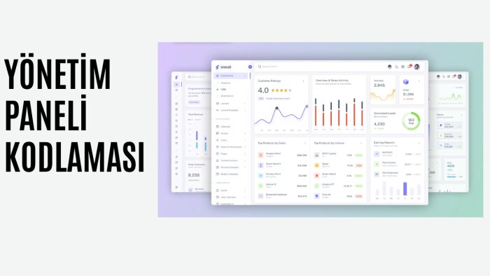 projeniz için yönetim paneli kodlayabilirim