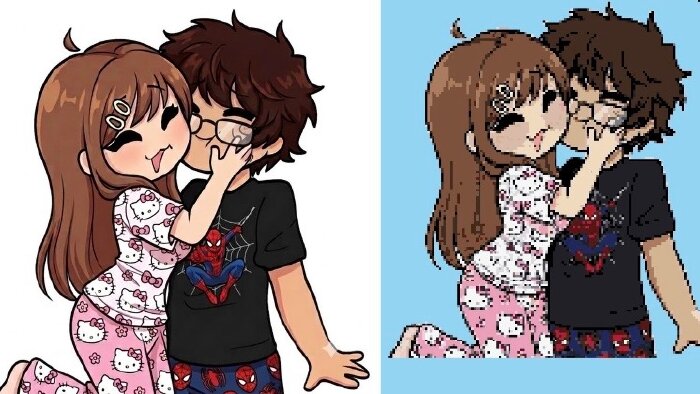 istediğiniz görseli pixelart olarak tasarlayabilirim