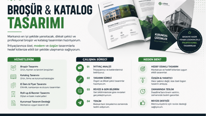 katalog ve broşür tasarlarım