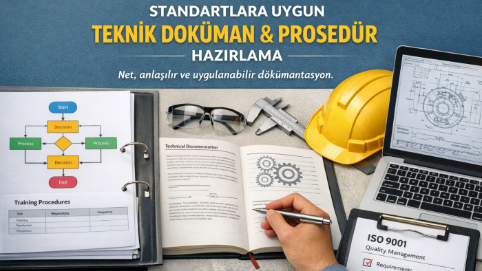 teknik doküman ve prosedür hazırlarım