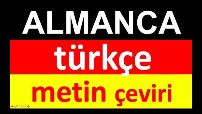 Almanca-Türkçe çevirinizi anadil seviyesinde yaparım