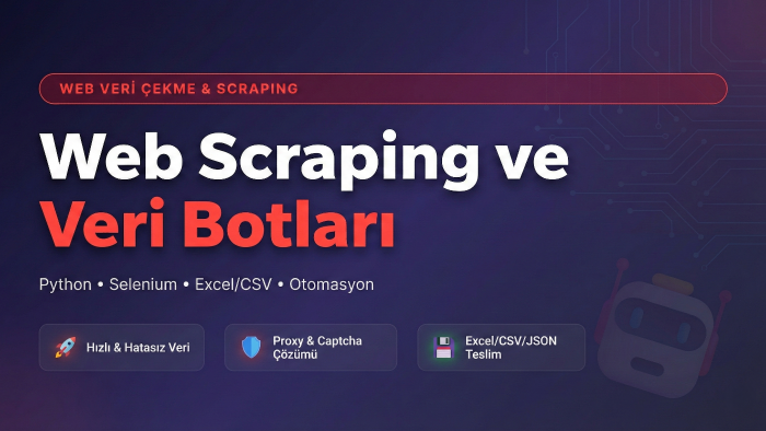 web sitelerinden otomatik veri çeken bot yazabilirim