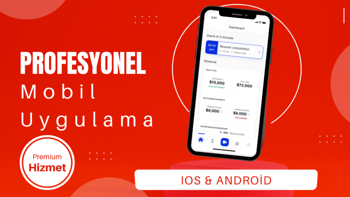 sizin için profesyonel mobil uygulamalar geliştirebilirim