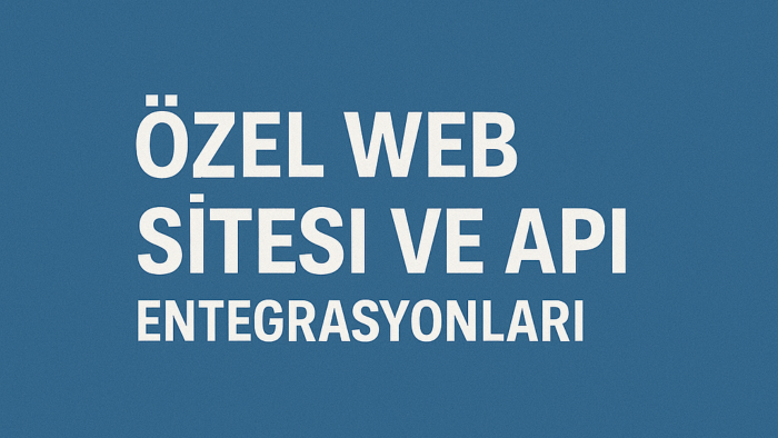sizin için özel web sitesi yaparım