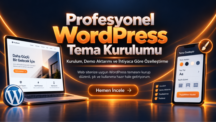 wordpress tema kurabilirim ve özelleştirebilirim