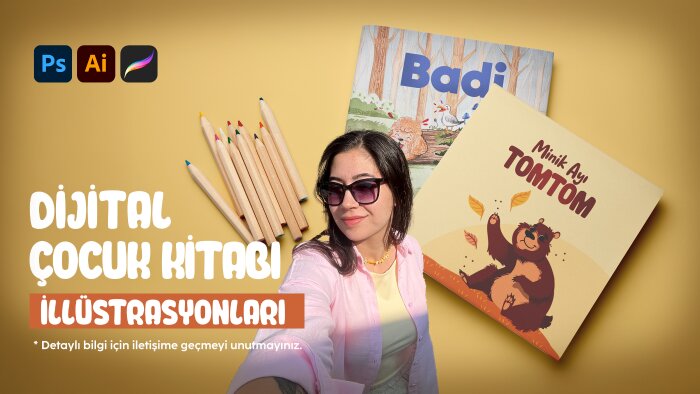 masal tadında çocuk kitabı illüstrasyonları oluşturabilirim