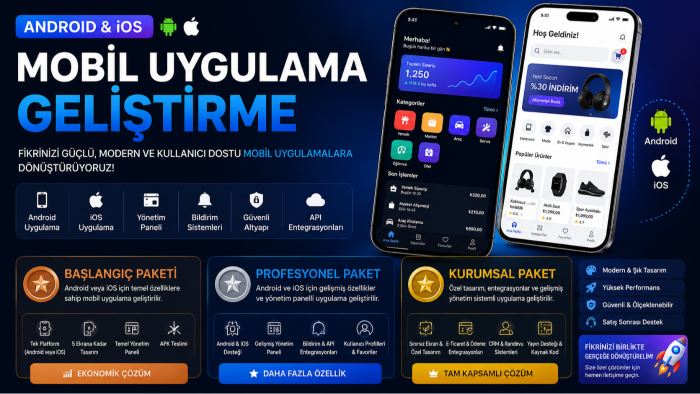 projeniz için profesyonel mobil uygulamalar yapıyorum