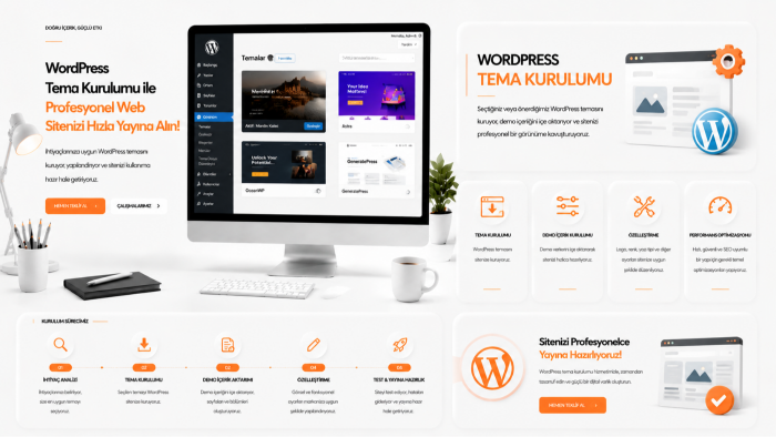 wordpress temanızı ve demonuzu kurarım