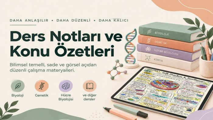 çalışma notları ve konu özetleri hazırlarım