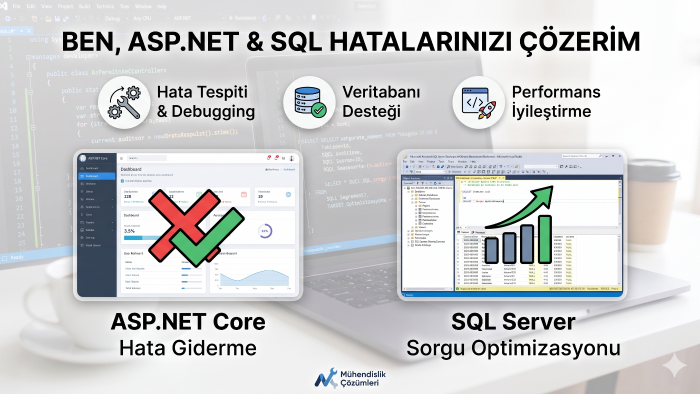 ASP.NET ve SQL hatalarınızı çözerim