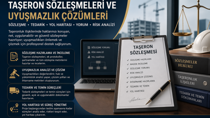 taşeron işi için protokol hazırlarım