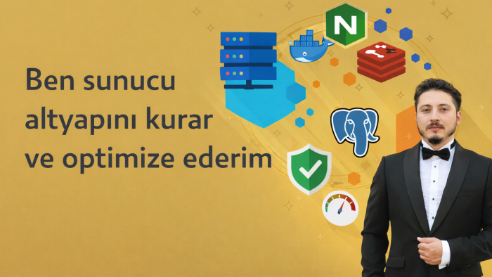 sunucu altyapını kurar ve optimize ederim