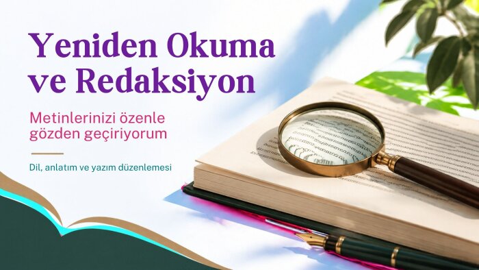 bilimsel metinlerinizi düzenler ve redakte ederim