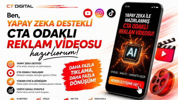 yapay zeka destekli cta odaklı reklam videosu hazırlıyorum