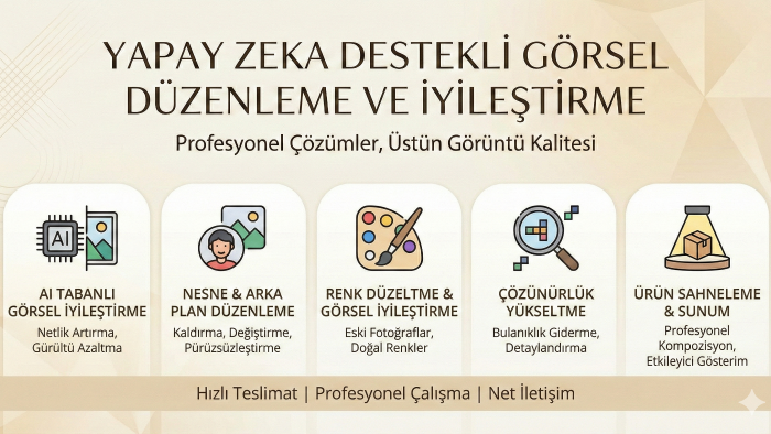 yapay zeka destekli fotoğraf ve görsel düzenleme yaparım
