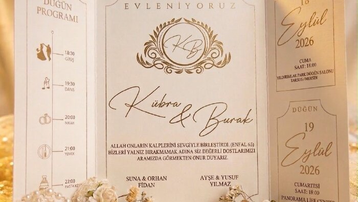 butik davetiye ve dijital davetiye tasarlarım