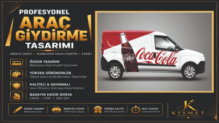 profesyonel araç giydirme ve kaplama tasarımları hazırlarım