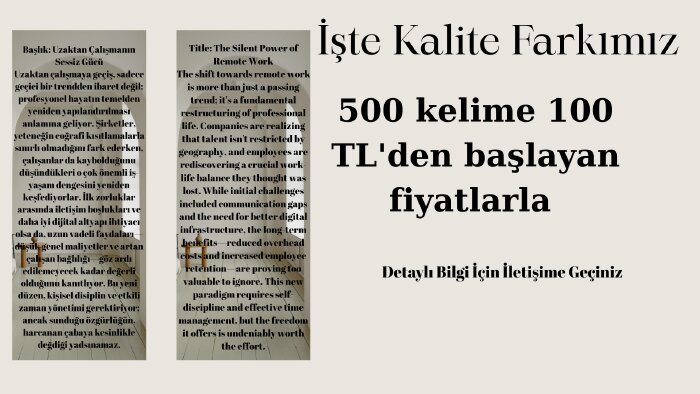 akademik ve kültürel düzeyde çeviri yapabilirim
