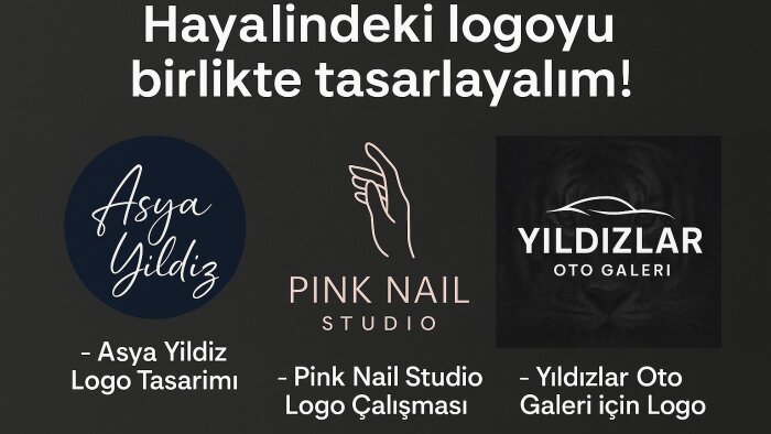  markanıza akılda kalıcı logolar tasarlayabilirim
