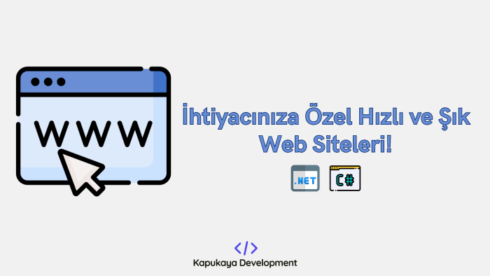 ihtiyaçlarınıza özel web siteleri kodluyorum
