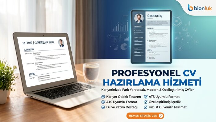 size profesyonel CV hazırlarım