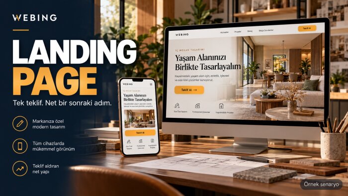 kampanyanız için mobil uyumlu landing page hazırlarım