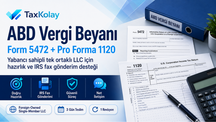 ABD LLC vergi beyanı hazırlığı yaparım