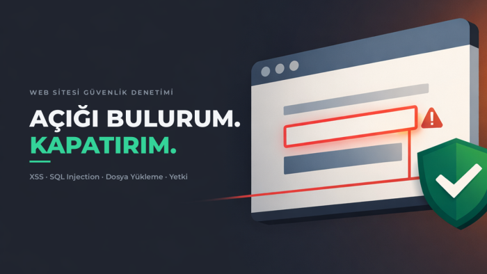 web sitenizin güvenlik açıklarını bulur ve kapatırım