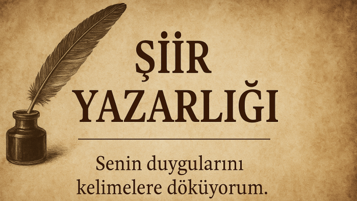 şiir yazıyorum