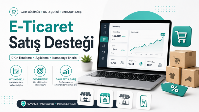 ürünlerinizin e-ticaret satışlarını artırırım