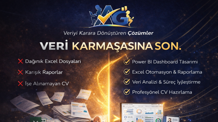 Excel verilerinizi düzenlerim