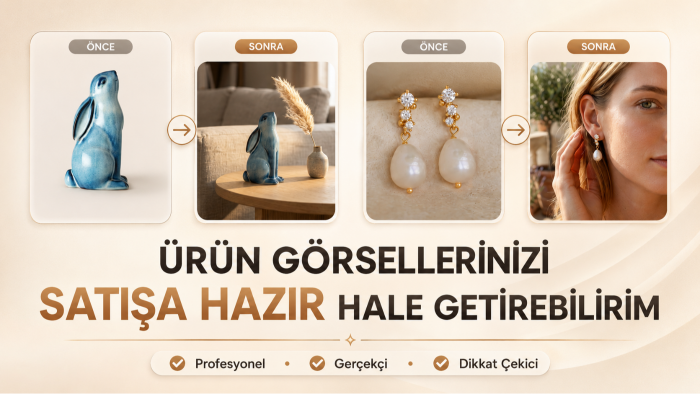 ürün görsellerinizi kaliteli ve satışa hazır hale getiririm