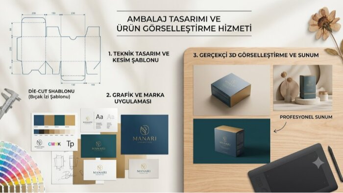 markanıza özel modern ambalaj tasarımı hazırlarım